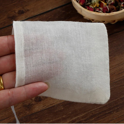 5 PC 100% Cotton Cloth Bag Spice Strainer Mesh Filter Herbal Ball Kitchen Cooking Tools Colander Bag