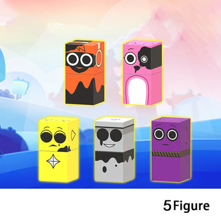 Rhythm Magnetic Cube Box Magnetic Building Blocks Sprunki Set Model Sensory Puzzle Building Children's Educational Toy STEM Gift
