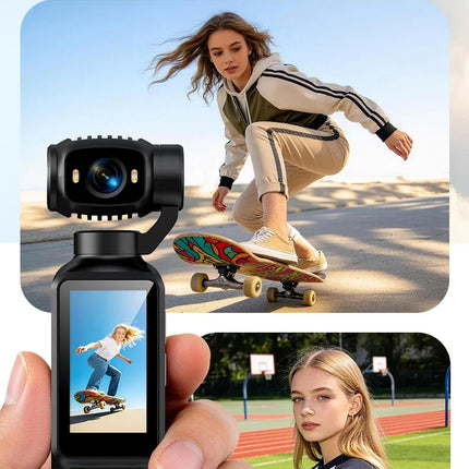HD 4K Action Camera 180 Degree Rotatable For Vlog YouTube Tiktok Girls Record Life Video Recording Entry Portable Action Camera
