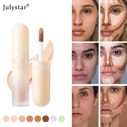 Waterproof Liquid Concealer Oil-control Lasting Cover Dark Circle Tattoo Acne Natural Full Coverage Lightweight Concealer Makeup