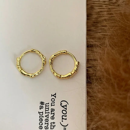 925 Sterling Silver Hoops Earrings for Women  Elegant Minimalist Round Circle Drop Earrings Design Party Wedding Jewelry Gifts