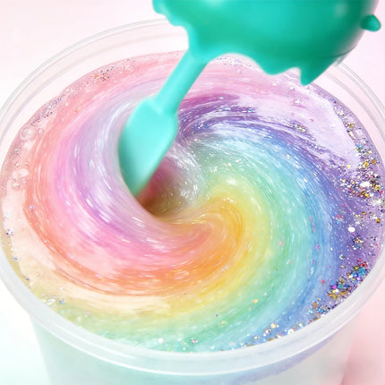 Super Dreamy Slime Set, Children's DIY Crystal Slime Toy, Magical Slime Shaker Cup, Fluffy Crystal Slime Material Pack, Slime Making Workshop Shaker Powder Version, Educational Handmade Gift, Princess Style, Girls' Favorite S