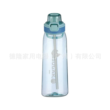 1pc 1000ml Air Flavored Water Bottle With 1pc Random Flavor Pods Sports Straw Cup Tritan For Outdoor Sports Fitness BPA Free