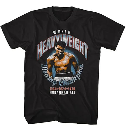 Muhammad Ali American Retro Punk Style Summer Loose Short Sleeve T-Shirt Linen Material Stripe Pattern round Neck Thin Fabric