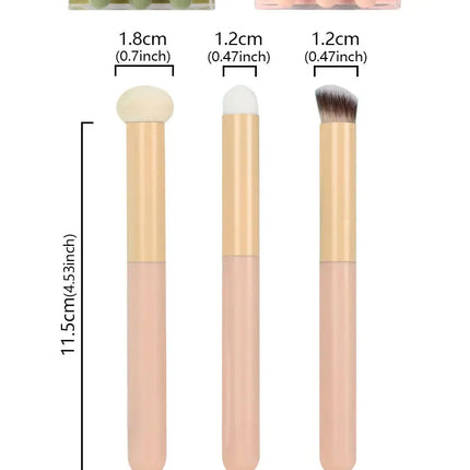 3Pcs Soft Mushroom Sponge Head Makeup Brushes Lipstick Lip Makeup Brush Cosmetic Tools Foundation Concealer Brush Cosmetic Tools