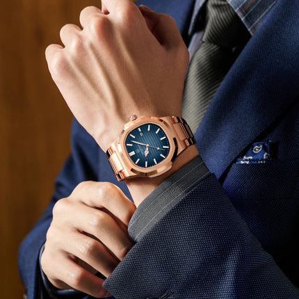2025 New For Men Fashion Brand Male Watch Waterproof Luminous Stainless Steel Watches  Date Week Casual Quartz Men's Clock Reloj