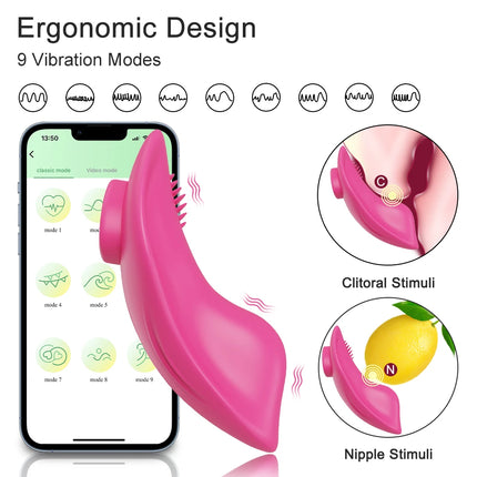 Magnetic Anti-detachment Women Wearable Panties Vibrator APP Control Clitoris Stimulator Female Masturbator Sex Toy for Couples