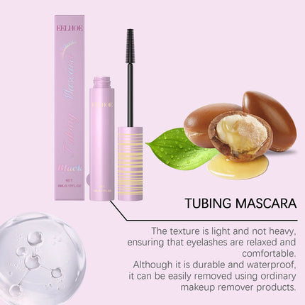 Black Mascara - Smudge-Proof Long-Lasting Lash Styling Mascara, Natural Daily & Party Volumizing Eye Makeup Essential