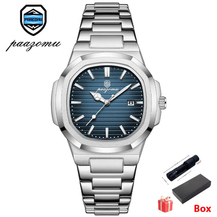 2025 New For Men Fashion Brand Male Watch Waterproof Luminous Stainless Steel Watches  Date Week Casual Quartz Men's Clock Reloj