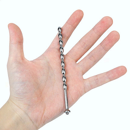 Male Stainless Steel Urethral Plug Urethral Dil Sounding Penis Plug Urethra Beaded Insert Rods Penis Plug Medical Themed Toys