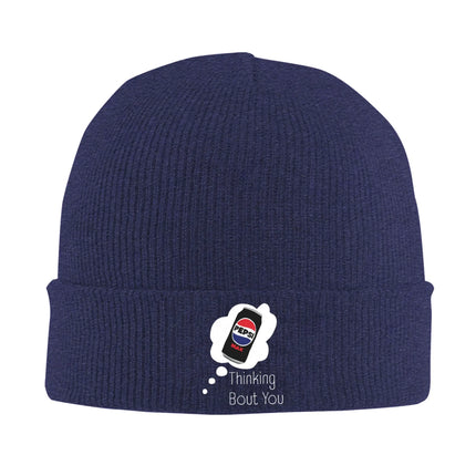 Thinking Bout You Pepsi Max Warm Knitted Cap Winter Knit Bonnet Hat Skullies Beanies Hip Hop Caps for Unisex