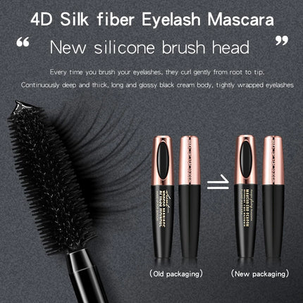 1pc 8d Silk Fiber Eyelash Mascara Waterproof Thick Lengthening MascaraCurling Long Black Extension