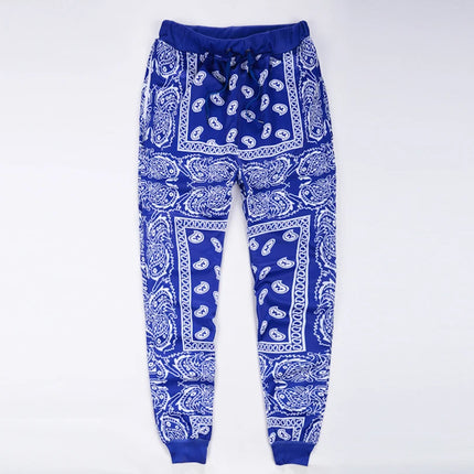 Polyester Bandana Paisley Pant Jogger Men Women Sweatpants Tracksuit Harajuku Trousers Spring Hip Hop StreetwearA1