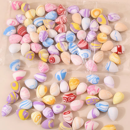10/20/25/50/100PCS Cute Candy Makeup Sponges - Rainbow Blending Set for Foundation & Concealer, Girls Holiday Gift