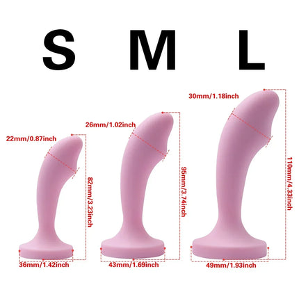 Unisex Silicone Anal Plug 3 Sizes with Crystal Base Safe Design for Women And Men Adult Sex Toy Dildo