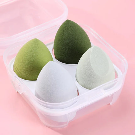 1/4pcs Beauty Egg Makeup Sponge Makeup Puff Set Foundation Sponge Puff Wet and Dry Makeup Tools