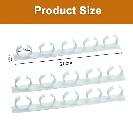 2/4pcs Kitchen Storage Rack Seasoning Jar Storage Rack Simple Bottle Clip Wall Mount Spice Bottle Stand 5 Hole Ingredient Holder