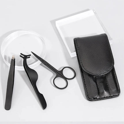 Tweezers Set 3-4pcs Premium Stainless Steel Eyebrow Precision Sharp Tip Tweezers for Body Ingrown and Facial Hair Removal