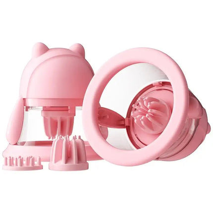 Negative Pressure Suction Nipple Stimulator Female Nipple Vibrator with Rotating Stimulation Smart Heating Nipple Vibrator
