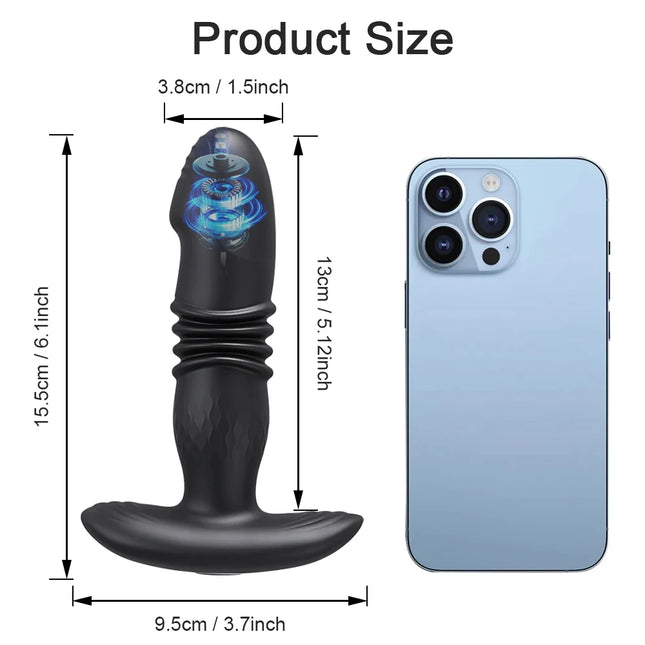 Telescopic Vibrating Anal Plug APP Vibrator Wireless Remote Control Sex Toy Women's Butt Dildo Prostate Massager Anal Plug