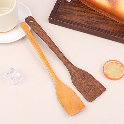 (.) Wooden Spatula Rice Ladle Soup Spoon Kitchen Cooking Tools Natural Wood Is Safe And Durable For Home Restaurant Kitchens