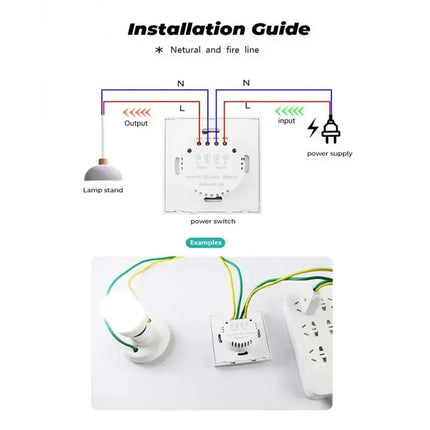 Wall Smart Light Switch Infrare IR Sensor No Need Touch EU Glass Screen Panel Electrical Power Auto On Off Lamp