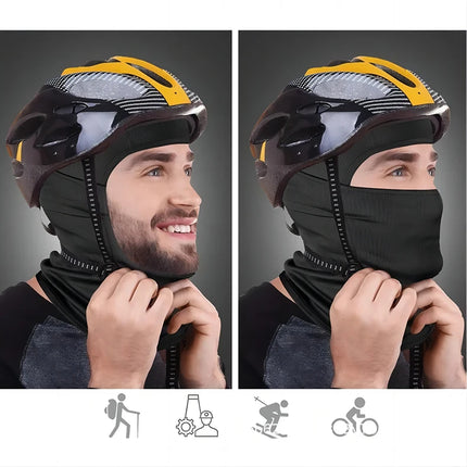Bicycle Riding Windproof Mask, Outdoor Hunting, Hiking, Head Warmer, Ski Scarf, Full Face Sunscreen Mask