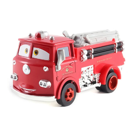 Disney Pixar Cars Residents Of Radiator Springs Anime Character Mater Fillmore Sheriff Lizzie Alloy Toy Car For Children