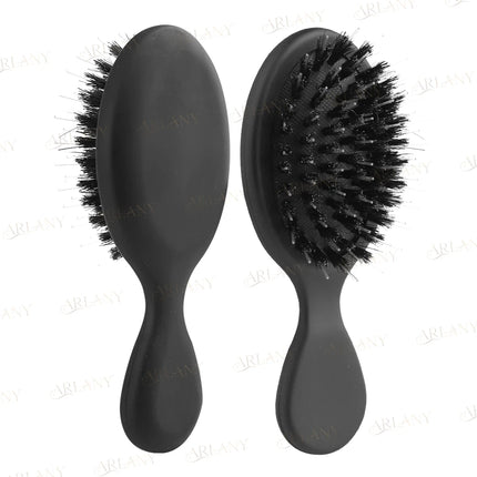 ARLANY Matte Boar Hair Extension Brush with Nylon Gentle Anti-Static Detangler for Hair Extensions Paddle Brush Hairbrush