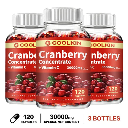 Cranberry - Urinary Tract UT Cleanse & Bladder Health, Gut Health, Immunity - with Vitamin C