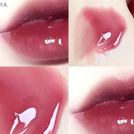 [YA]Cappuvini Transparent Crystal Jelly Lip Gloss Shiny Clear Mirror Moisturizing Lip Balm Glitter Liquid Lipstick Lip Oil
