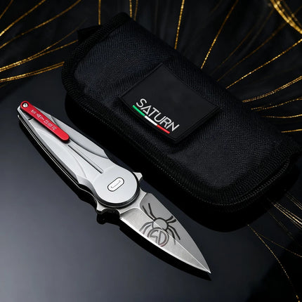 FX-551 - Golden Cricket-shaped folding knife, a portable EDC (Everyday Carry) personalized mini knife, a pocket knife for fruits