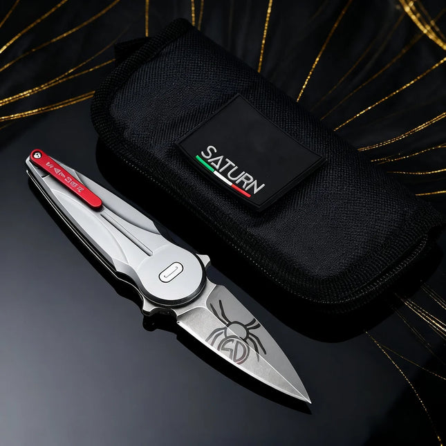 FX-551 - Golden Cricket-shaped folding knife, a portable EDC (Everyday Carry) personalized mini knife, a pocket knife for fruits