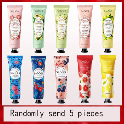 5/10PC Hand Cream Moisturizing Repair Hand Care 30g Anti Dry Hand Lotion Anti-crack Fruity Floral Fragrance Smooth HydratingSkin