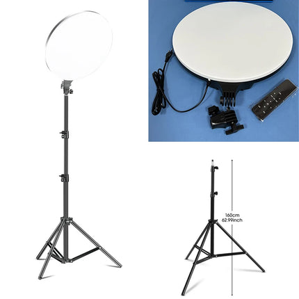 10inch LED Photography Fill Lighting , Tripod Stand Boom Arm Camera Photo Studio Circle Led Selfie Ring Light Phone Lamp Video