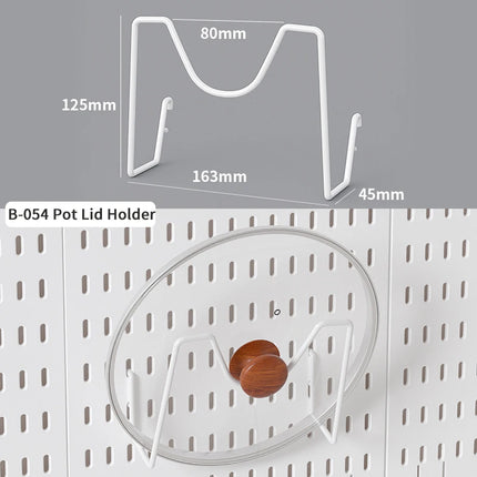 Home Study Storage Pegboard: Suitable for Displaying Figurines, Desk-Top Standing & Clip-On Storage for Furniture Items