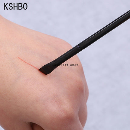 KSHBO 2pcs/set Brow Contour Brush Eyebrow Eyeliner Brush Portable Small Angled Eyebrow Liner Brush Women Makeup Cosmetic Tools