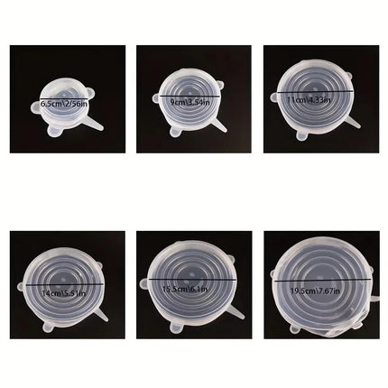 Kitchen Microwave Food Covers Bowl Caps Elastic Silicone Lid Cap Universal Adaptable Lids Silicone Cover Stretch Lids