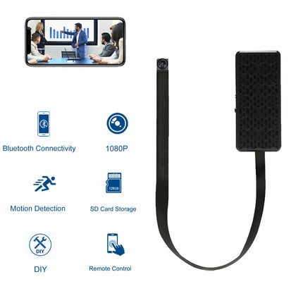 HD WiFi Camera DIY Module Home office Security Nanny Cam Alarm Remote viewing, Miniature Camera with Motion Detection, App