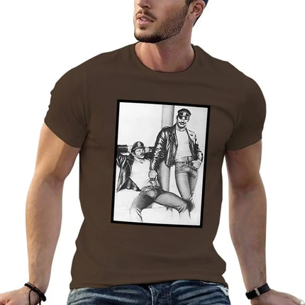 Vintage Tom of Finland - Frisky Duo T-Shirt vintage cute tops Men's t-shirts