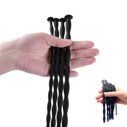 LILUPLAY Wavy Silicone Urethral Dilator Horse Eye Stimulation Adult Sex Toys for Men Gay Sounding Penis Plug Urethra Catheter