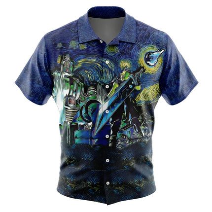 Koro-sensei Expressions Assassination Classroom Button Hawaiian Shirt All-match Casual Sports Summer Men