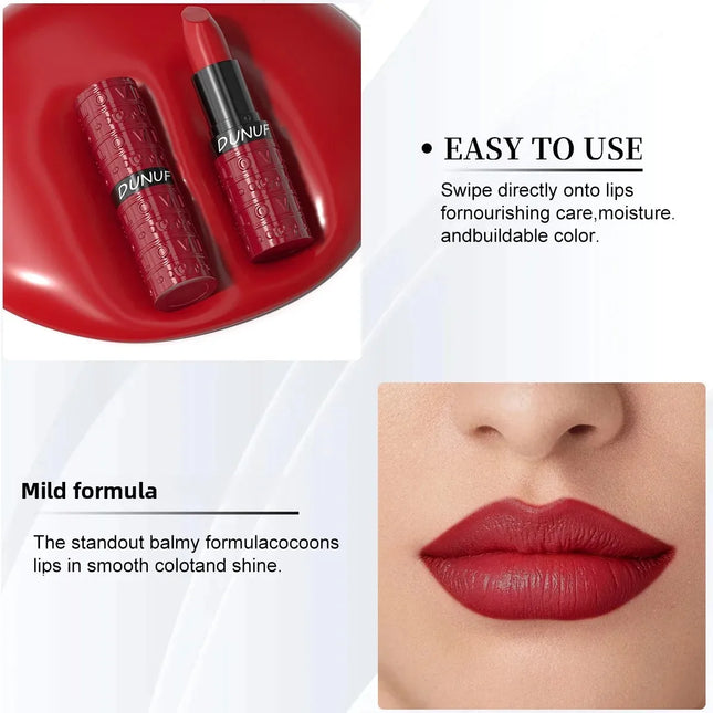 Velvet Sexy Lipstick Waterproof Long Wearing Non Transfer Sweat Proof Lip Gloss Moisturizing Hydration 3 Colors