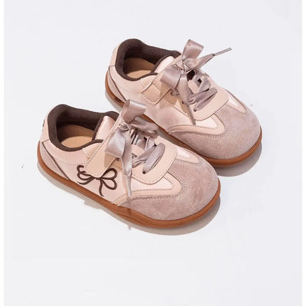 2025 Children's Board Shoes Four Seasons Models Gold Casual Boys Girls Training Shoes Soft Kid Baby Sneakers