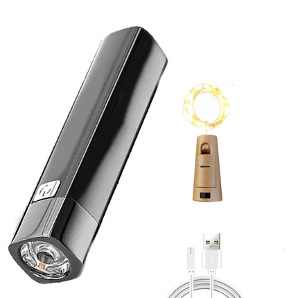 3 Modes Portable 2 IN 1 Ultra Bright G3 Tactical LED Flashlight Mini Outdoor Lighting Power Bank Flashlight With USB Charging Ca