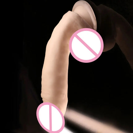 Super Soft Realistic Dildo for Women with Suction Cup Perfect Size Big Penis Female Masturbator Silicone Skin Feel Dick Sex Toy