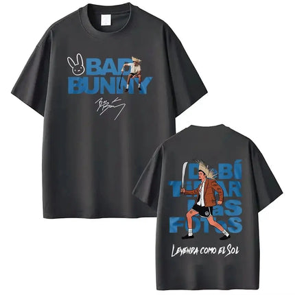 Hip Pop Tees Rapper Bad Bunny Tour 2026 Debi Tirar Mas Fotos DTMF Merch T-Shirts Fashion Pop Music T Shirts Streetwear Unisex