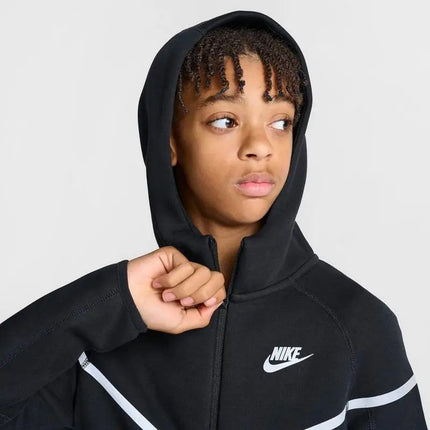 Nike | Boys' Big Kids' Nike Sportswear Tech Fleece Reflective Full-Zip Hoodie
