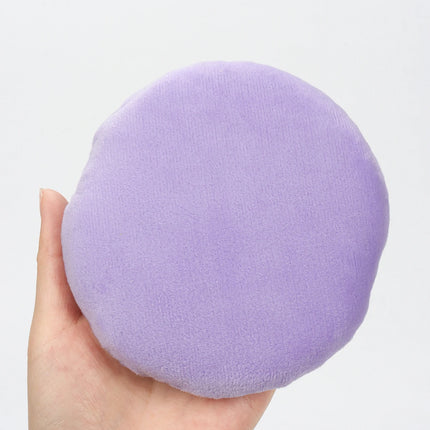 125mm圆形 Cotton Velvet Powder Puff Large Loose Powder Puff Makeup Artist Powder Puff Round Cotton Ribbon Hook Hand Glove Puff