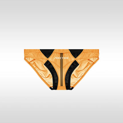 Ultra-thin Breathable Japanese-Style Transparent Sexy Men's Underwear Triangle Briefs With Smooth Ice Silk And Low Waistline